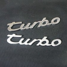 2x Chrome New turbo Silver Big