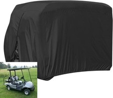 FLYMEI Golf Cart Cover 420D Waterproof Fits 2-4+2 Yamaha Club EZGO Golf Honda  .