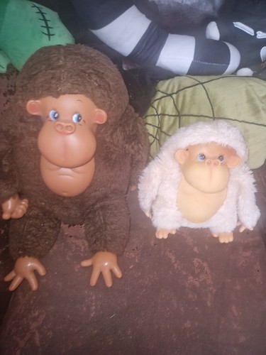 Vintage stuffed animal monkeys - vintage,