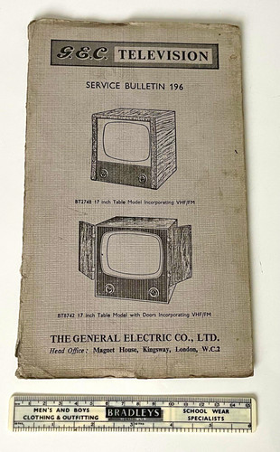 Tv service bulletin 196 - tv,