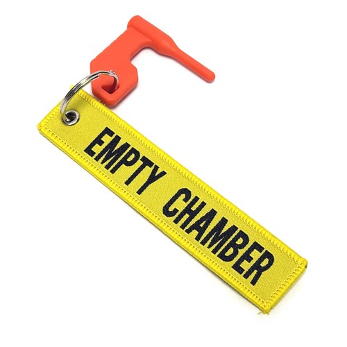 Empty chamber safety flag - chamber, for