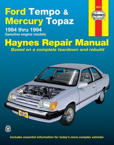 Ford tempo mercury topaz - ford, all