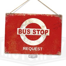 Metal Wall Sign - Bus Stop