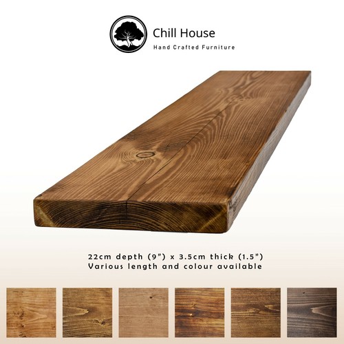Rustic floating shelf wood - rustic,