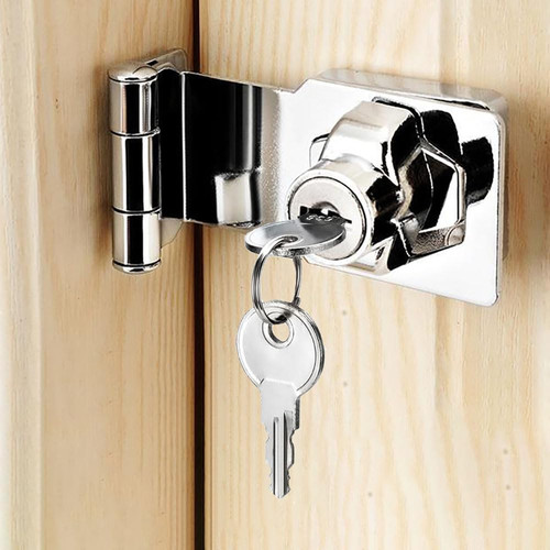 Keyed hasp lock right angle - hasp,