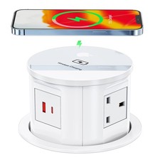 Pop Sockets Kitchen Worktops Wireless Charging, Plug Socket Usb Desk RRP £87
