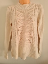 Cream colour knitted womens