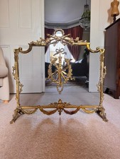 Large Ornate Brass Fireplace