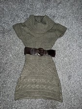 Jane Norman Khaki Cowl Neck