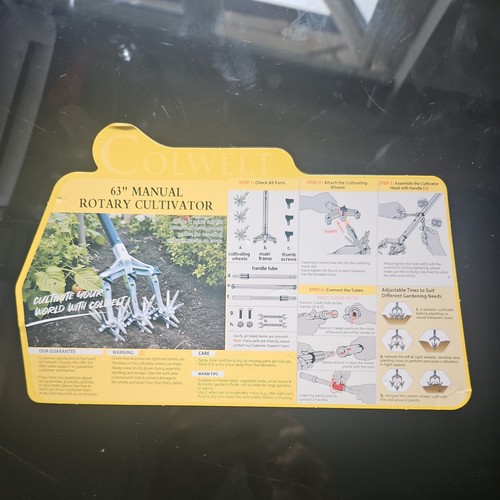 Rotary cultivator garden tool - cultivator,