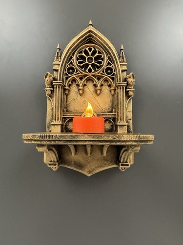 Gothic cathedral wall - gothic, shelf