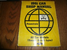 1981 Ford Car Shop Manual -