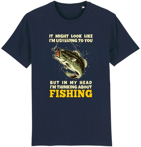 Thinking about fishing shirt - thinking,