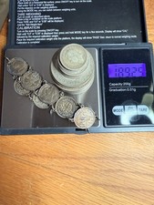 Silver British Coins Pre 1947 some Pre 1920 Job Lot 189 Grams