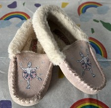 Cath Kidston Kids Pink Suede Ballerina Slippers Size 6
