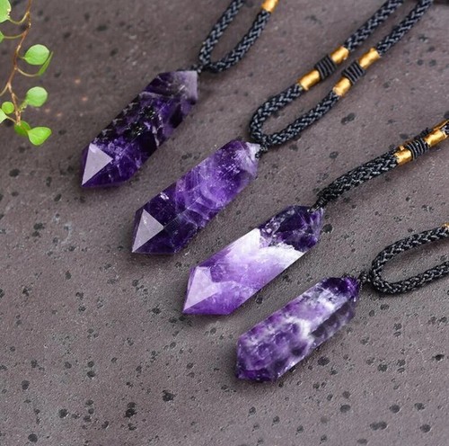 Natural amethyst crystal - natural,