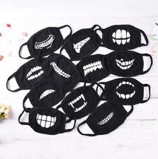 Teeth Mouth Cotton Reusable Face Mask Skull Horror Funny Aduit Glow In Dark UK