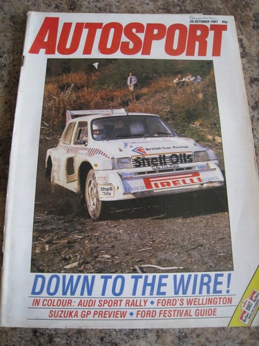 Autosport magazine oct - autosport, 1987
