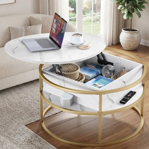 Modern round coffee - coffee, table