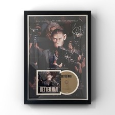 Robbie Williams - Better Man Hand Signed Authentic Autograph Framed Display