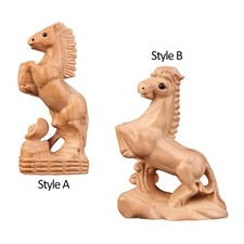 Hand Carved Wood Horse Statue