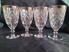 Royal Doulton Georgian Crystal Wine Glass 180ml Claret Red 13.5cm Vintage