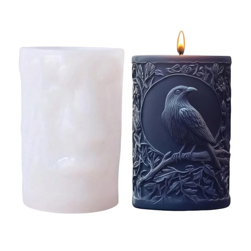 Sacred crow candle mold - candle,