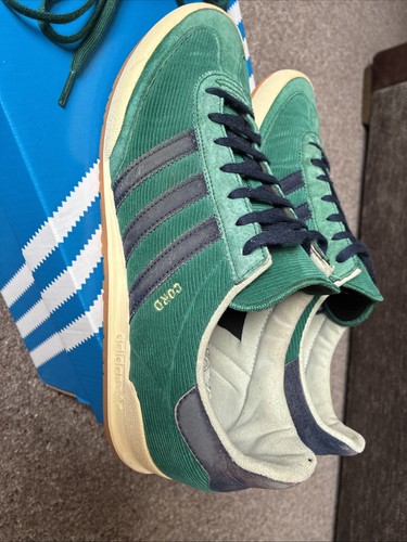 Adidas cord uk9 green - uk9, retro