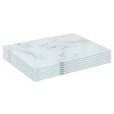 6x Glass Placemats Kitchen