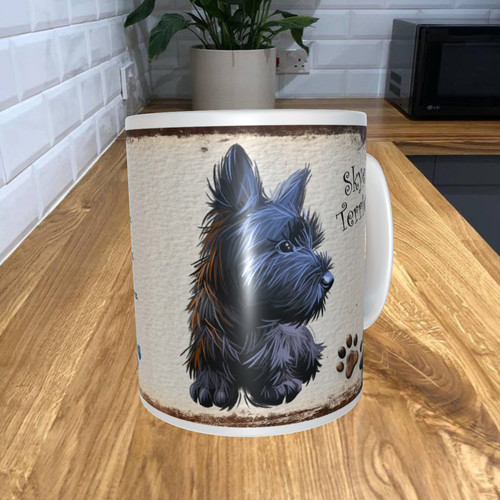 Skye terrier 11oz - 11oz, coffee
