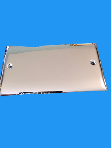 Gang blanking plate chrome - 2,
