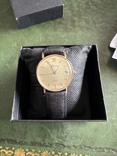 9CT YELLOW GOLD GENEVE GENTS QUARTZ DATE WATCH GWQ00007