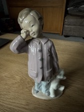 Nao by Lladro 'Sleepy Head Boy With Teddy' Figure