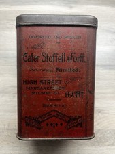 Historic Vintage Tea Tin Cater Stoffell & Fortt. Bath Ltd