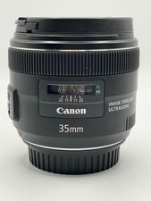 CANON EF 35mm 1:2 IS USM LENS - GOOD - CANON E F 35 mm f/2.0