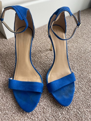 Zara blue suede - , stiletto