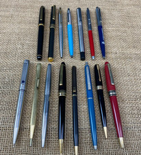 JOB LOT 15 X BALLPOINT, FOUNTAIN PENS & PROPELLING PENCILS-ESTATE FIND