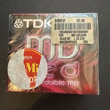 5 X TDK MD BLANK RECORDABLE