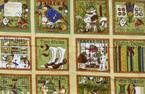 Tiny tailors fabric panel - tailors,