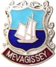 Mevagissey village small pin - mevagissey,