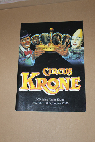 Circus krone programme - circus,