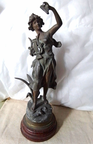 Rare antique ruchot spelter - antique, ch
