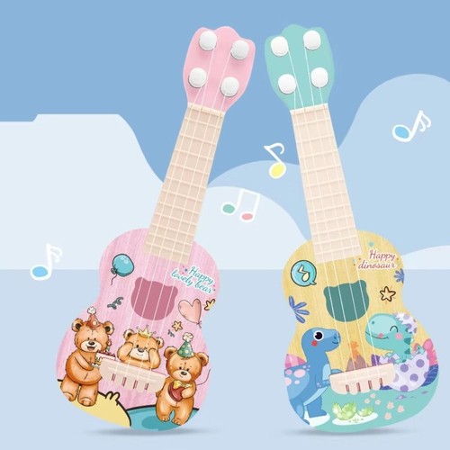 Cartoon kids ukulele beginners - cartoon,