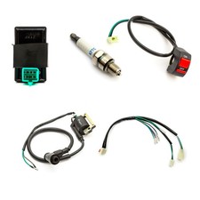 Wiring Loom On Off Switch Coil CDI Plug Ignition Kit 110cc 125cc 140cc Pit Bike