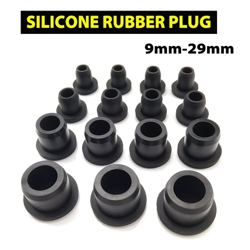 Black round silicone - round, rubber