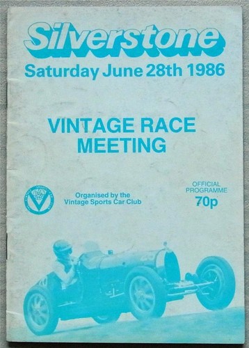 Silverstone jun 1986 vscc - 28,