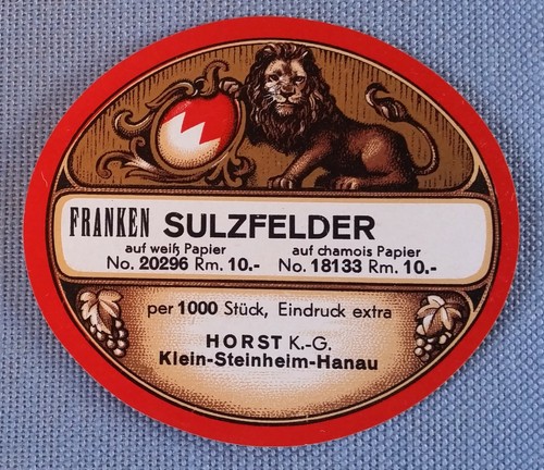Old wine label - label, sample