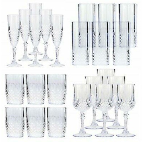 Vintage clear crystal - x,