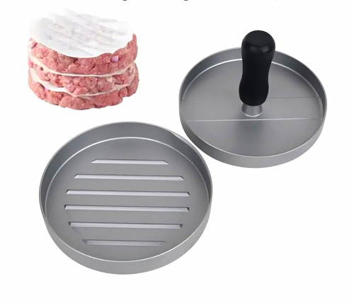 Single aluminium burger press - single,