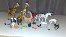 Playmobil Selection Of 25 Animals Inc Unicorns & Small Animals Used / Clearance
